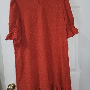 Cotton ribbed midi sundress